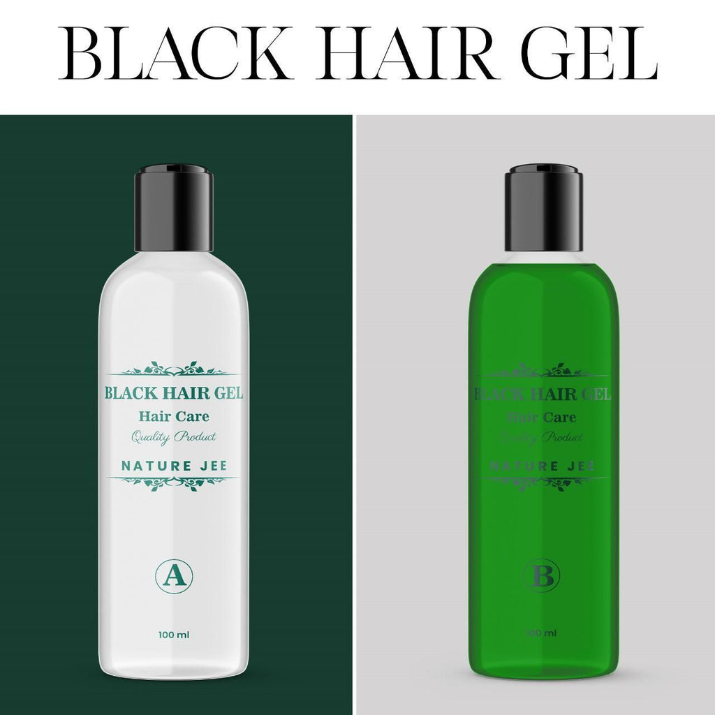 Black Hair Gel 200 ml Pack of 2